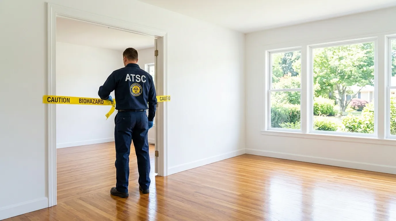 Certified biohazard cleanup crew performing Decomposition Cleanup in East Harlem